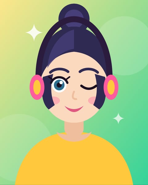 Illustrated portrait of Aria